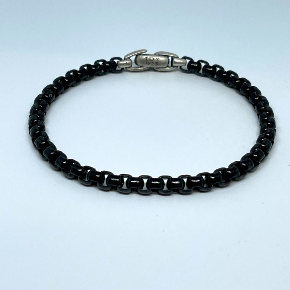 David Yurman Men's Bracelet in Black and Silver